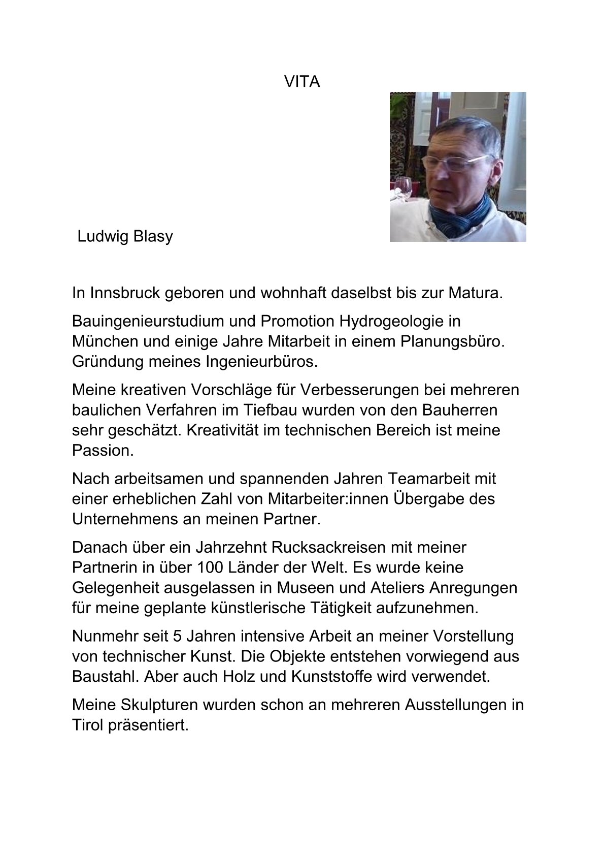 Vita Ludwig Blasy